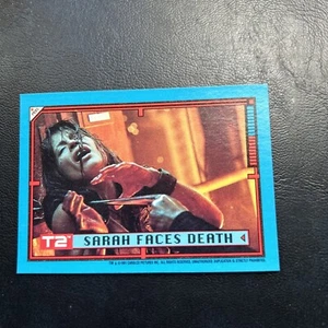11d T2 Terminator 2 Sticker 1991 Topps #33 Sarah Connor Faces Death - Picture 1 of 2