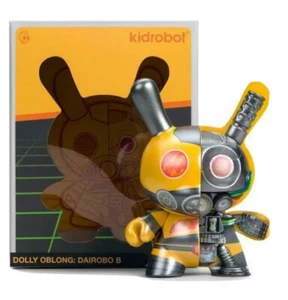 KIDROBOT 5" DAIROBO-B MECHA HALF RAY DUNNY BY DOLLY OBLONG - YELLOW - Picture 1 of 3