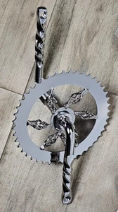 OG LOWRIDER 6 CAGE SPROCKET 44T & 6 1/2 TWISTED CRANK CRUISER BICYCLES CHROME - Picture 1 of 1