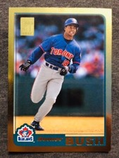2001 Topps #209 Homer Bush Gold Parallel Card /2001  