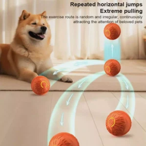 1pc Smart Bouncing Ball Pet Dog Toy Ball Electric Intelligent Jumping Pet Ball## - Picture 1 of 7