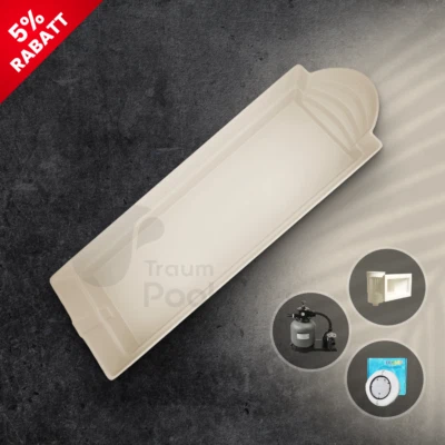 GFK Pool, Schwimmbecken 10 x 3,2 x 1,5 Einbaubecken Fertigpool HERSTELLER - Bild 1 von 4