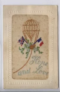 (KLj7398) WW1 SEDA, esperanza y amor, globo, paracaídas, banderas c1914-18 - Imagen 1 de 4