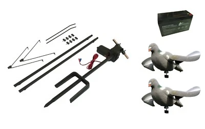 A1 DECOY Teleskop Taubenmagnet Paket inkl. 2x Air Pro Lockvögel & Akku