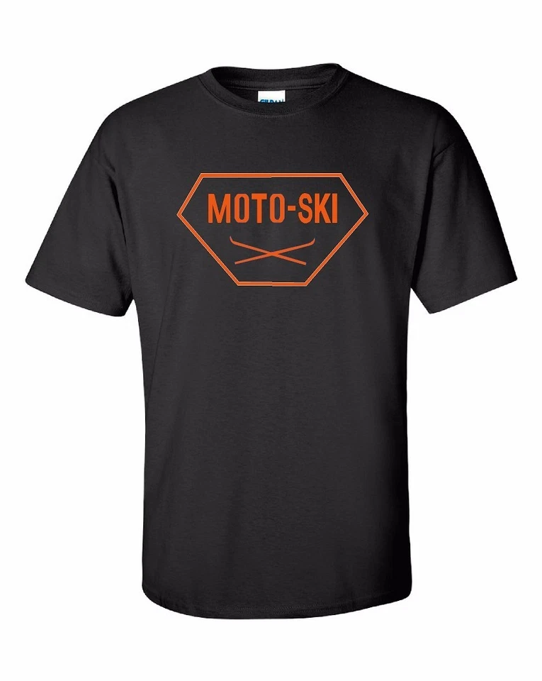 MOTO SKI VINTAGE Snowmobile Short Sleeve Tshirt *CHOOSE YOUR DESIGN COLOR* - Image 1 of 1
