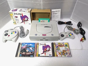 Sega Saturn White Console 3D Multi controller Power Memory Nights Japan - Picture 1 of 24