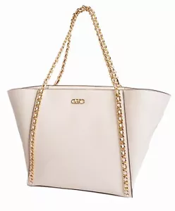 Michael Kors Tasche Handtasche Westley Large Top-Zip Chain Tote Lt Cream Leder - Bild 1 von 12