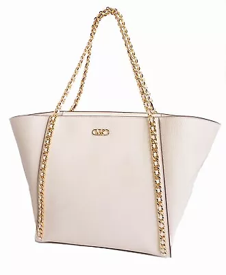 Michael Kors Tasche Handtasche Westley Large Top-Zip Chain Tote Lt Cream Leder