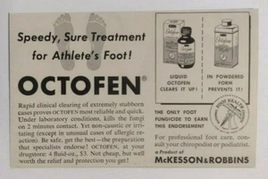 1956 Octofen Fungicide Advertisement McKesson & Robbins - Picture 1 of 1