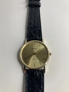 Movado Vintage Herrenuhr 14K Gold Quarz Dresswatch 7833885 90176 Refurbished - Bild 1 von 17