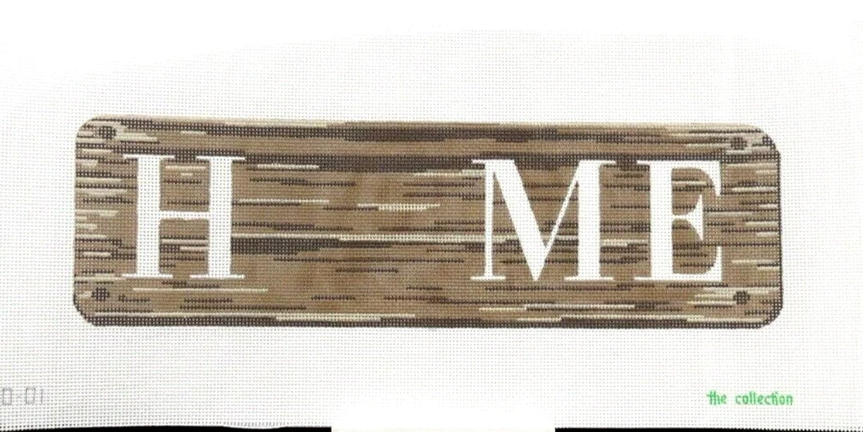 The Collection Home Sign for Inserts Handpainted Needlepoint Canvas - Image 1 of 1