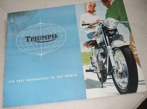 TRIUMPH - THE BEST MOTORCYCLE IN THE WORLD - ORIGINAL 1964 RANGE BROCHURE - Picture 1 of 8