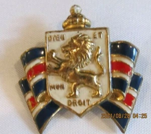 Prendedor de relieve de guerra británico vintage 1940 - Imagen 1 de 2