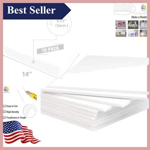 White Foam Boards 11x14 Inch Pack of 10 - Acid-Free Material for Creativity - Picture 1 of 9