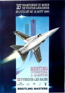 Original vintage poster ACROBATIC AVIATION W.C. YVERDON 1990 - Picture 1 of 1