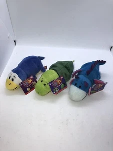 Flipazoo Plush Penguin Bulldog Turtle Gilda Tiger Dragon Dino Lot NWT 6” - Picture 1 of 4