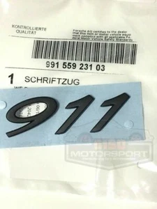 Genuine Porsche 911 991 Rear Emblem "911" in Matte Black 99155923103 - Picture 1 of 2