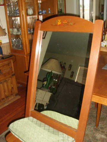 Vintage Antique Monterey Style Mexican Motif Wall Mirror Cover