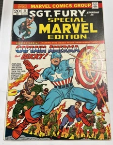Marvel Comics - Sgt. Fury & Captain America, Vol. 1 #11, July, 1973 Bronze Age - Picture 1 of 9