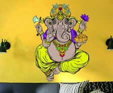 Ganesha Wall Decals Sticker, Hindu God Ganesha Decor, Ganesha Vinyl Decal 