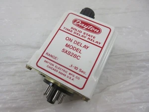 DAYTON 5X828C RANGO DE RELÉ DE RETARDO DE TIEMPO .1 - 10 SEGUNDOS 120VAC - Imagen 1 de 6