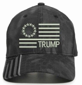 Donald Trump Hat KEEP AMERICA GREAT BETSY ROSS TRUMP Kryptek Typhoon USA300 Flag - Picture 1 of 2