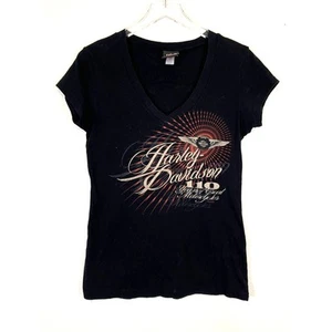 Harley Davidson 110 Years Graphic Tee Schwarz Damen Größe M - Bild 1 von 5