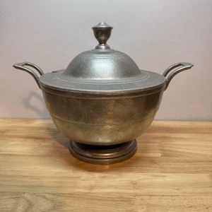 VINTAGE Wilton Pewter Soup Tureen 1970's Plough Tavern Collection ~ Made in USA - Bild 1 von 15