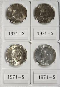 1971-S Eisenhower Ike Dollar - 40% Silber Stempelglanz - Bild 1 von 6