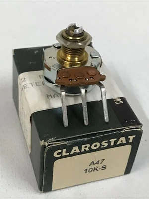 Clarostat A47-10K-S, 1/2W 10K Ohm Linear Potentiometer Element - Image 1 of 4