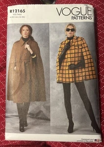 Vogue Pattern 12165 Misses' Capes & Belt NEW - Picture 1 of 2