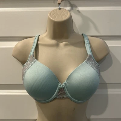 Sujetador con aros LN Bali talla 34C estilo DF3547 Lt azul encaje ribete correas ajustables Foto 1 de 4