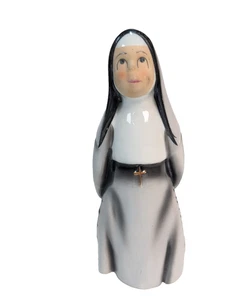 Geo Z Lefton KW1428 Hand Painted Porcelain Baseball Umpire Nun Figurine 1950s - Picture 1 of 12