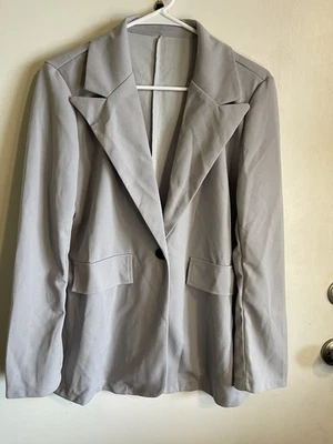 Unbranded Women's Size Medium Pant Suit Grey - Image 1 of 4
