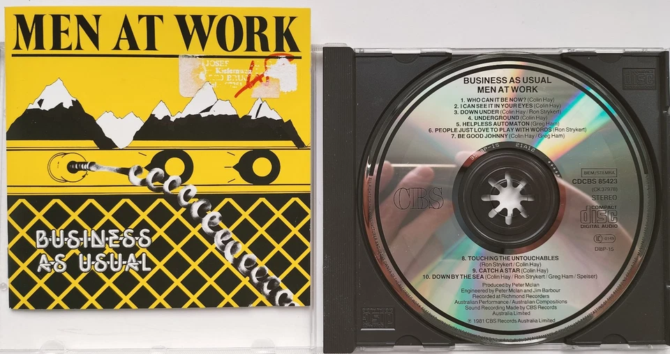 MEN AT WORK Business As Usual CD JAPAN 198? INXS Dire Straits Cold Chisel no OBI - Bild 1 von 4