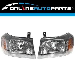 LH+RH Replacement Headlights Pair for Ford Transit VH/VJ 2000-2006 Left Right - Picture 1 of 2