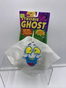 Vtg Rare Trendmasters Halloween 90s Strobie Ghost Light Up Sound Activated w/Box - Picture 1 of 9