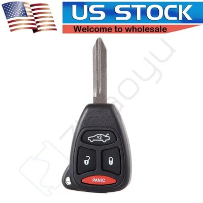 Mando a distancia con llave 4 botones para Jeep Grand Cherokee Dodge Charger 2005 2006 2007 Foto 1 de 4