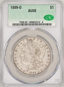 1889-O Morgan Dollar CACG AU-50 CAC - Totally Original! - Picture 1 of 2
