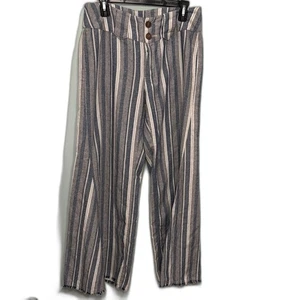 UMGEE ultra wide leg stripe cotton blend pants Size M - Picture 1 of 8