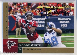 Roddy White signed autographed 2009 UD card #9 Atlanta Falcons AUTO - Picture 1 of 1