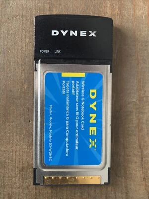 Dynex DX-WGNBC Wireless G Notebook Network Card IEEE 802.11g PCMCIA - Image 1 of 2