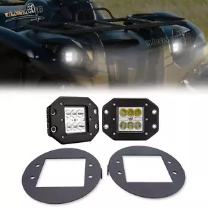 Fit Yamaha Grizzly 700 07-15 & 550 09-14 24W LED Light Pods Headlight Mount Kit - Picture 1 of 10