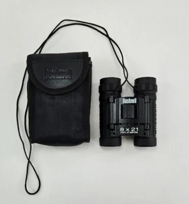 Bushnell Binoculars 8 X 21 378 ft at 1000 Yard Compact Design With Case - Image 1 of 4