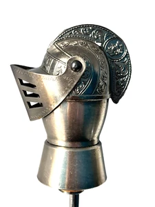 Vintage Medieval Knight Helmet nip pourer bottle stopper - Picture 1 of 7