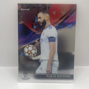 2021-22 Topps Finest UEFA Champions League Karim Benzema Base #46 - Bild 1 von 2