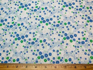 Aunt Grace's Apron Blue Floral by Judie Rothermel Cotton Fabric Marcus OOP FQ - Picture 1 of 5