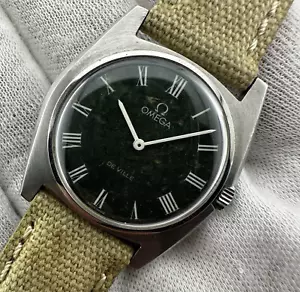 Orologio Uomo Omega De Ville Vintage Ref: 111.098 Manuale Acc 32mm Dial Verde - Bild 1 von 16