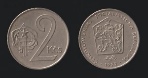 CECOSLOVACCHIA 2 KORUNY 1972 km # 75 - Foto 1 di 1