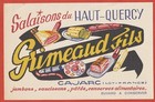 BUVARD - GRIMEAUD FILS - SALAISONS DU HAUT-QUERCY  -  CAJARC   LOT